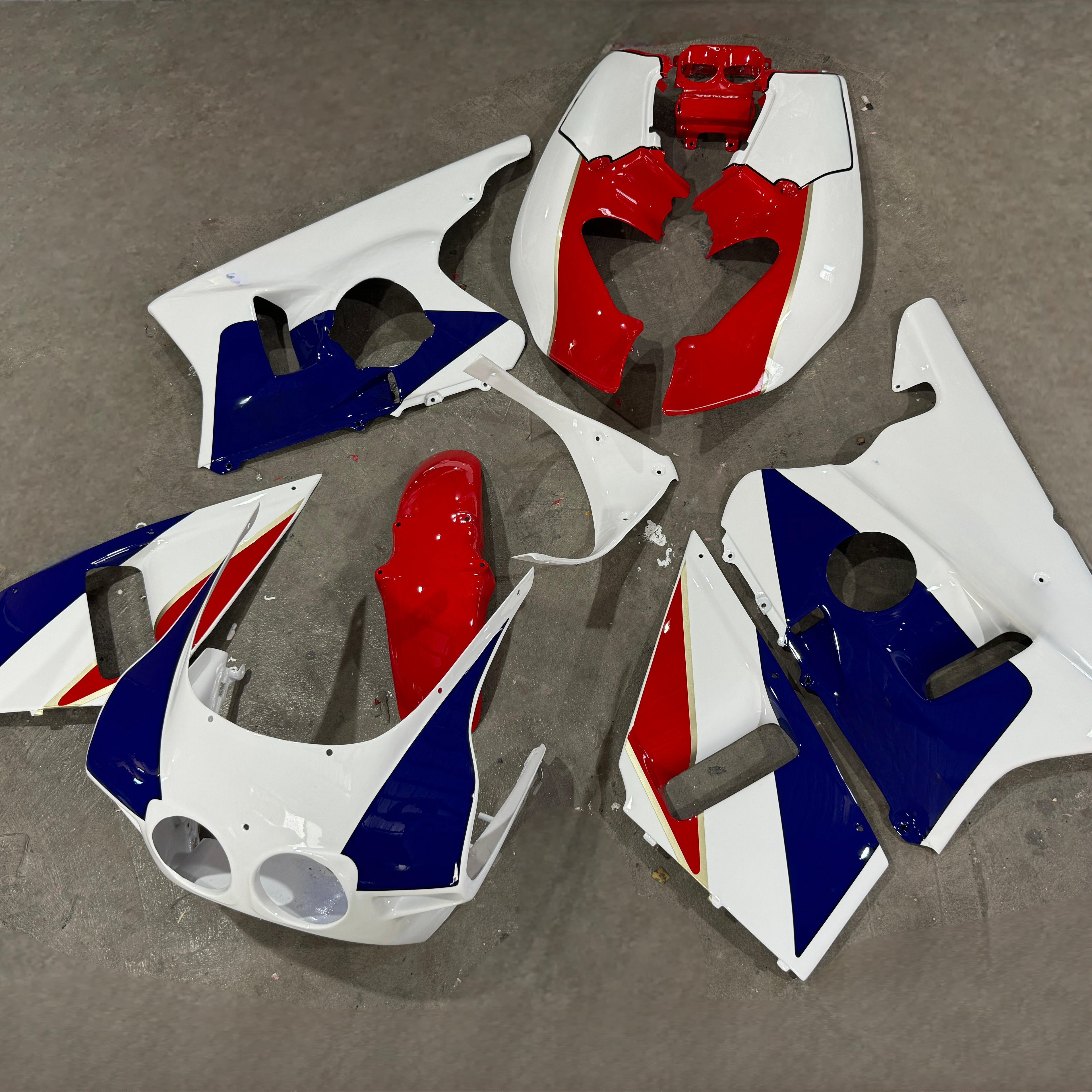 For Honda CBR 400RR 1988   Bodywork Injection Panels Abs Plastic Motorcycle Fairing Kit Raw Blank Fairing Wholesale