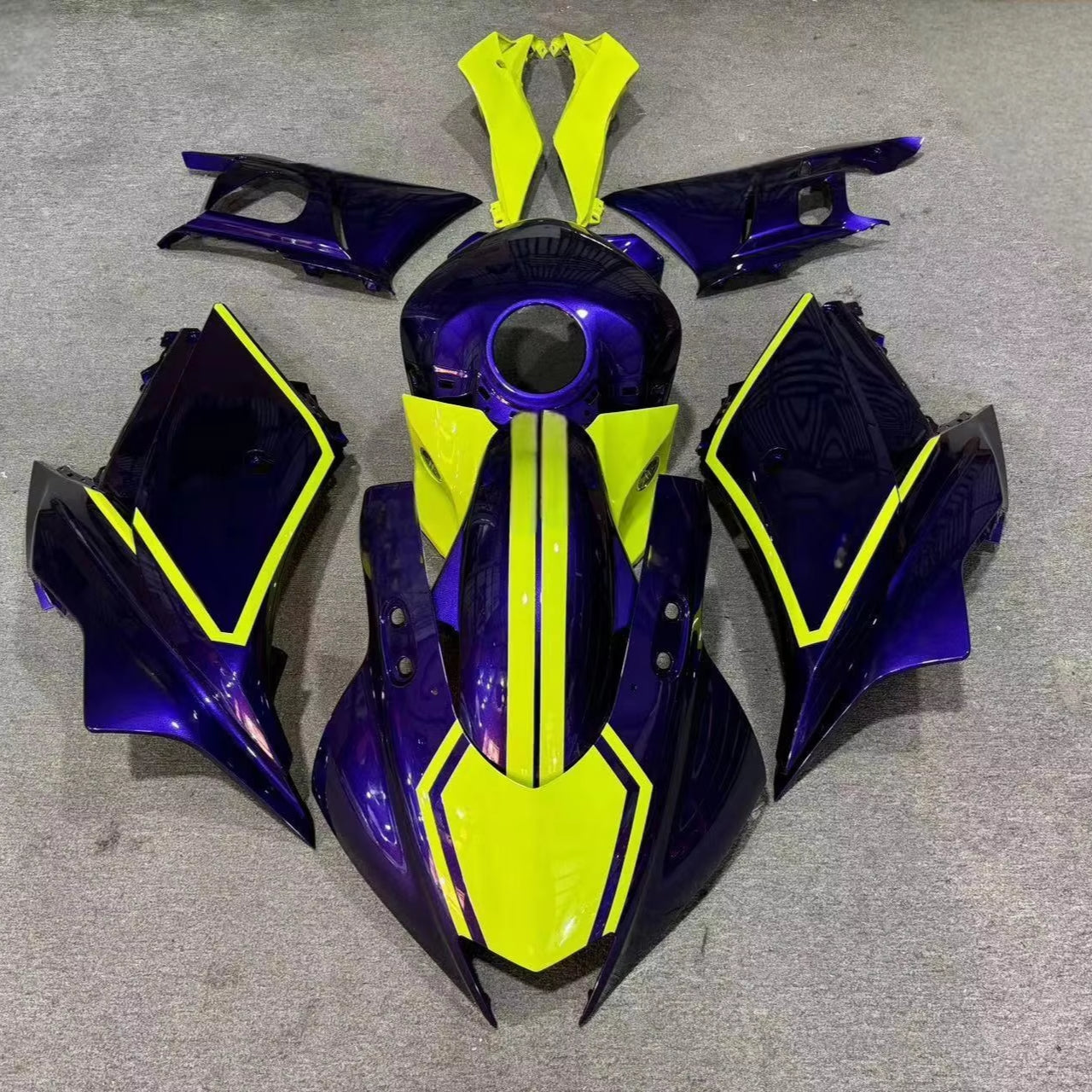 ABS Plastic Injection Motorcycle Fairings Kit Bodywork Frame Sets Compatible with YAMAHA YZF R3 2019 2020 2021 2022 2023 Motorcycle Fairing Kit