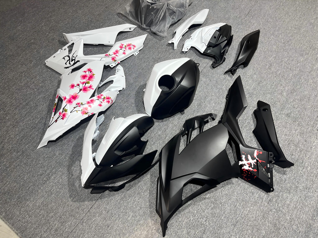 Injection  for Kawasaki NINJA 400 2018 Cherry Blossom Printmaking   Abs Plastic Motorcycle Bodywork Motorcycle Fairing Kit