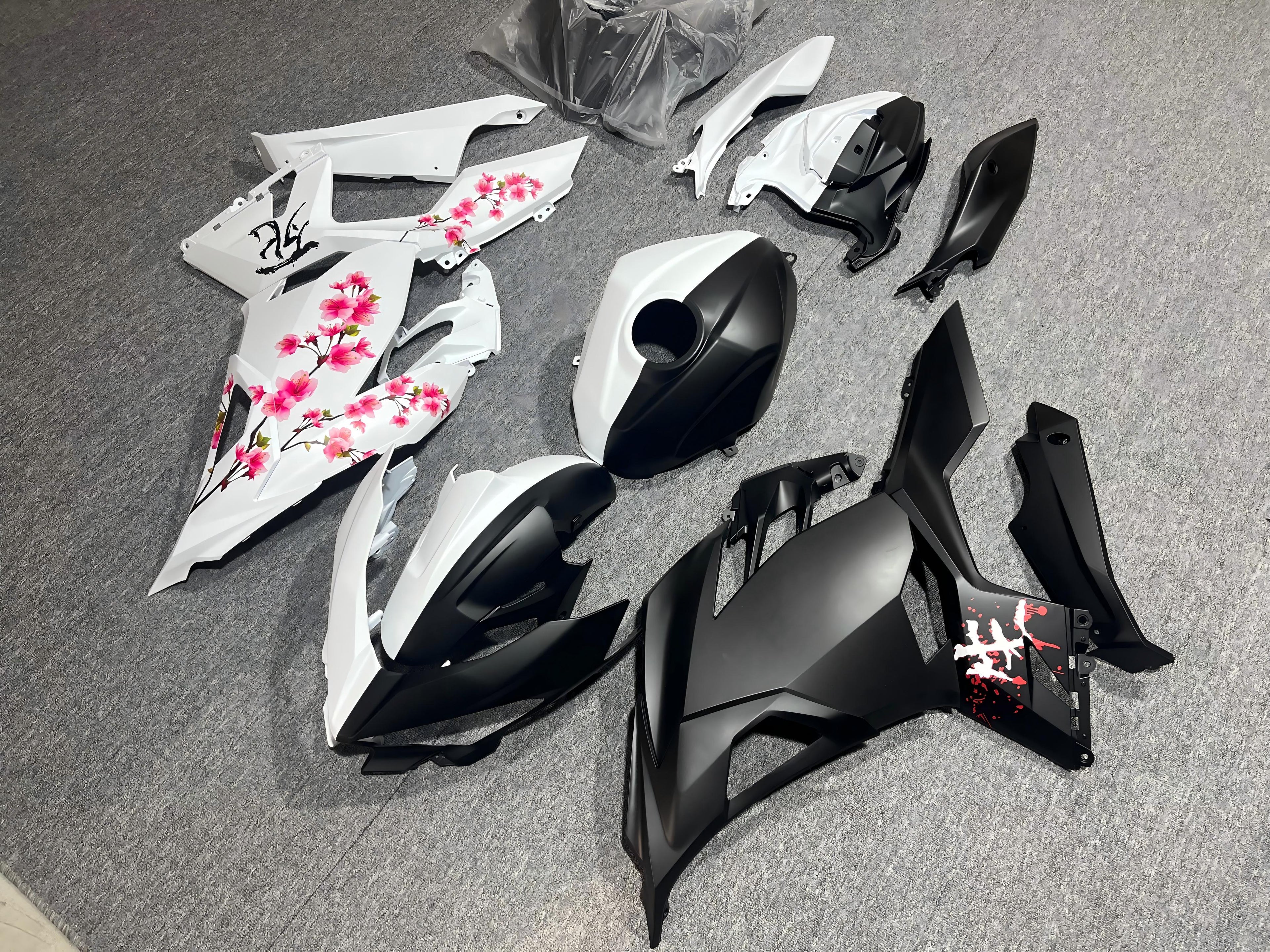 Injection  for Kawasaki NINJA 400 2018 Cherry Blossom Printmaking   Abs Plastic Motorcycle Bodywork Motorcycle Fairing Kit