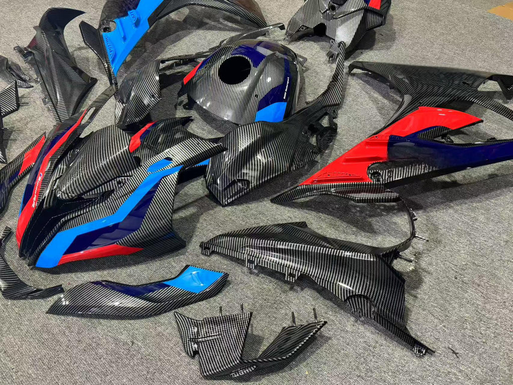 Carbon Fiber Spray Painting Motorcycle Fairing  ABS Injection Plastic for BMW S1000RR 2019 2020 2021 2022 2023 2024  Fairing Kit
