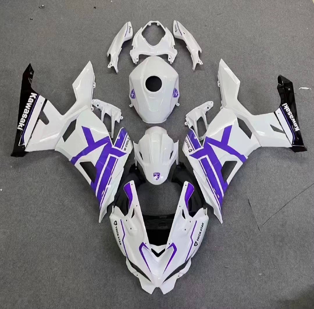 ABS Unpainted Customized Full Motorcycle Fairing for Kawasaki   Ninja400 2018-2023  ABS Fairing Kit