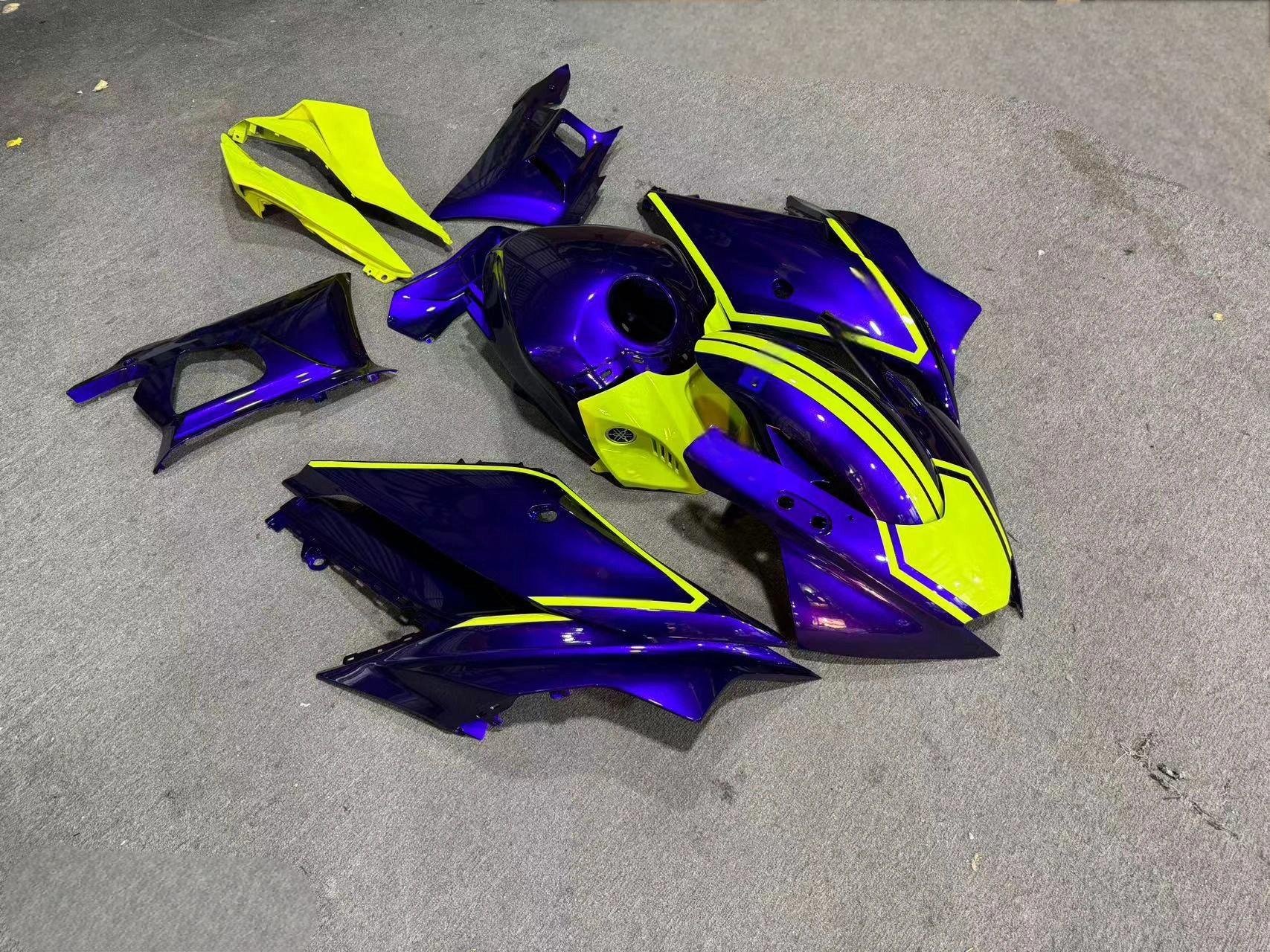 ABS Plastic Injection Motorcycle Fairings Kit Bodywork Frame Sets Compatible with YAMAHA YZF R3 2019 2020 2021 2022 2023 Motorcycle Fairing Kit