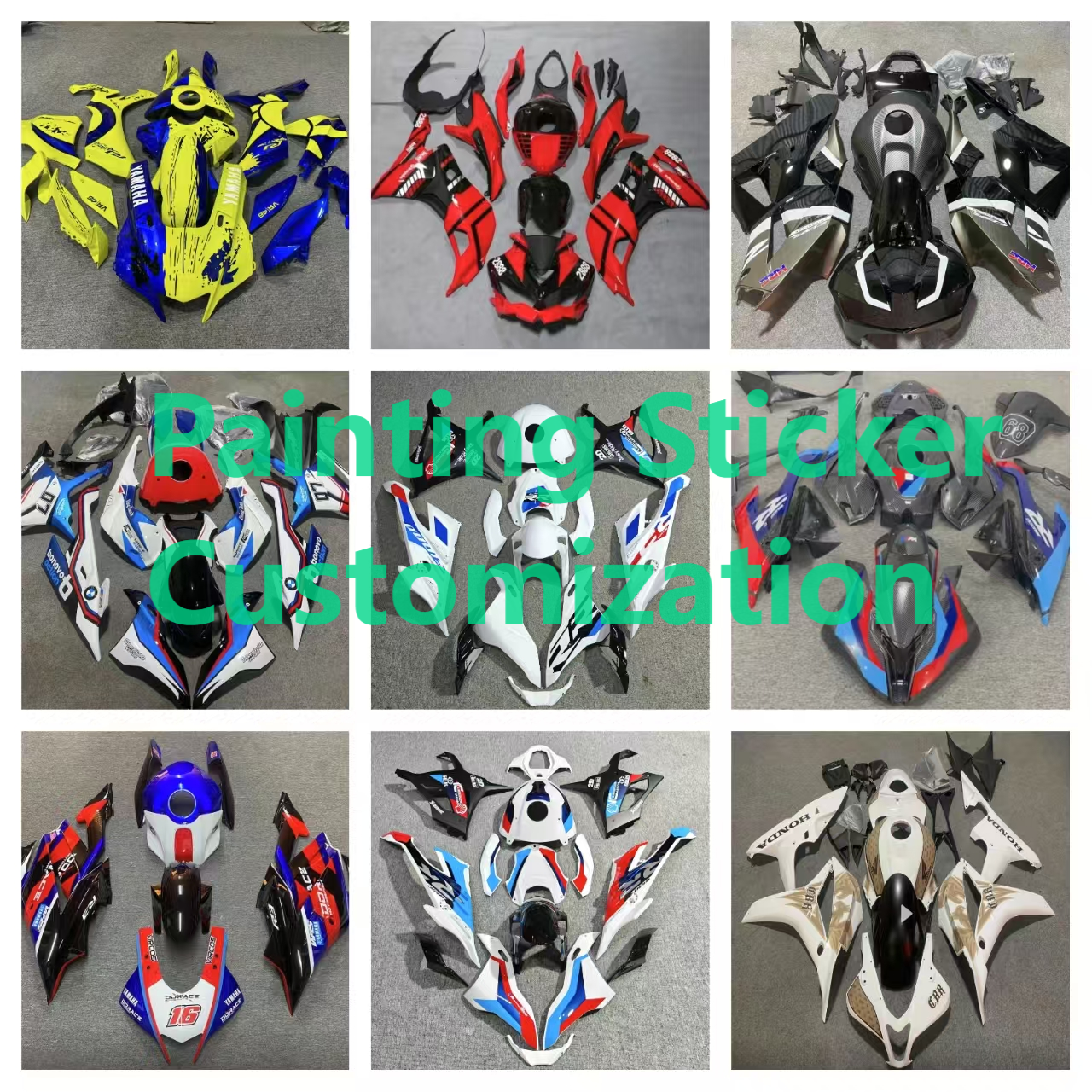 Motorcycle Fairing for YAMAHA YZF R6  2003 2004 2005 YZF-R1 Body Kit Customized Fairing Kit Full ABS Plastic Fairing Kit